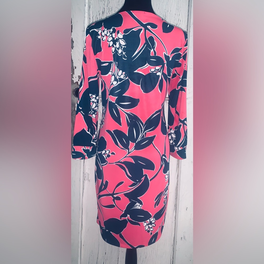 WHBM- Long Sleeve Floral Shift Dress-NWOT. - Picture 3 of 4